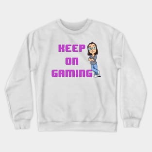 Keep on Gaming Pink w/ Linda Crewneck Sweatshirt